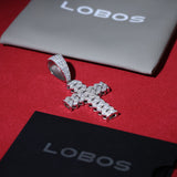 MOISSANITE CUBAN CROSS PENDANT - 925 SILVER - VVS1