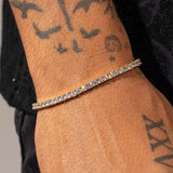 3MM TENNIS CHAIN & BRACELET SET - GOLD