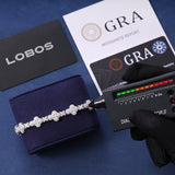 MOISSANITE ROYAL CROSS BRACELET - 925 SILVER - VVS1