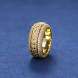 DIAMOND WEAVE RING - GOLD PLATED