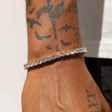 5MM TENNIS CHAIN & BRACELET SET - GOLD