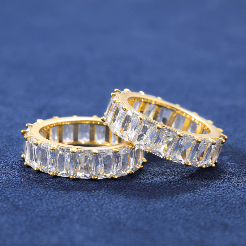 BAGUETTE RING - GOLD PLATED