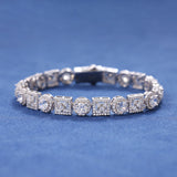 MOISSANITE DUAL SHAPE BRACELET - 925 SILVER - VVS1