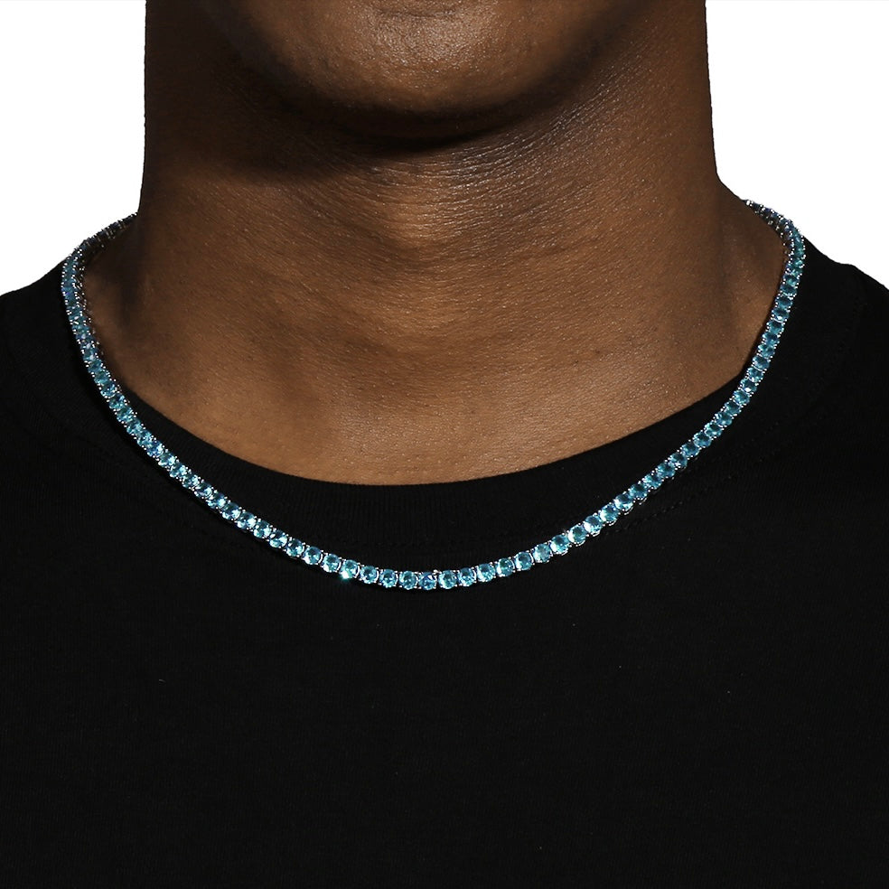 4mm Tennis Chain 18 Inch Tennis Chain Real 925 Sterling Silver 3mm