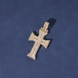 BAGUETTE CROSS PENDANT - GOLD PLATED
