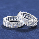 BAGUETTE RING - SILVER PLATED