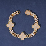 CUBAN CLOVER BRACELET - GOLD PLATED