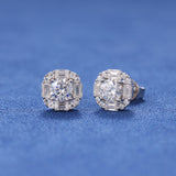 MOISSANITE BAGUETTE STUDS- 925 SILVER - VVS1