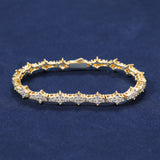 3MM HONEYCOMB BRACELET – GOLD PLATED