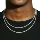 3MM TENNIS CHAIN - SILVER PLATED
