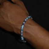 OCEAN BLUE BRACELET - SILVER PLATED