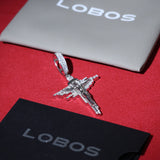 MOISSANITE SACRED CROSS PENDANT - 925 SILVER - VVS1