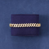 8MM ICED CUBAN BRACELET - GOLD PLATED