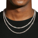 5MM TENNIS CHAIN & BRACELET SET