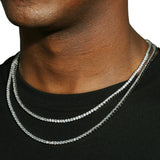 3MM TENNIS CHAIN - SILVER PLATED