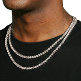 5MM TENNIS CHAIN - SILVER PLATED