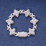 CLEAR CRYSTAL BRACELET – SILVER PLATED