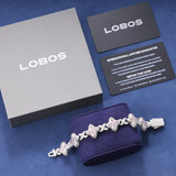 PINK CRYSTAL BRACELET – SILVER PLATED