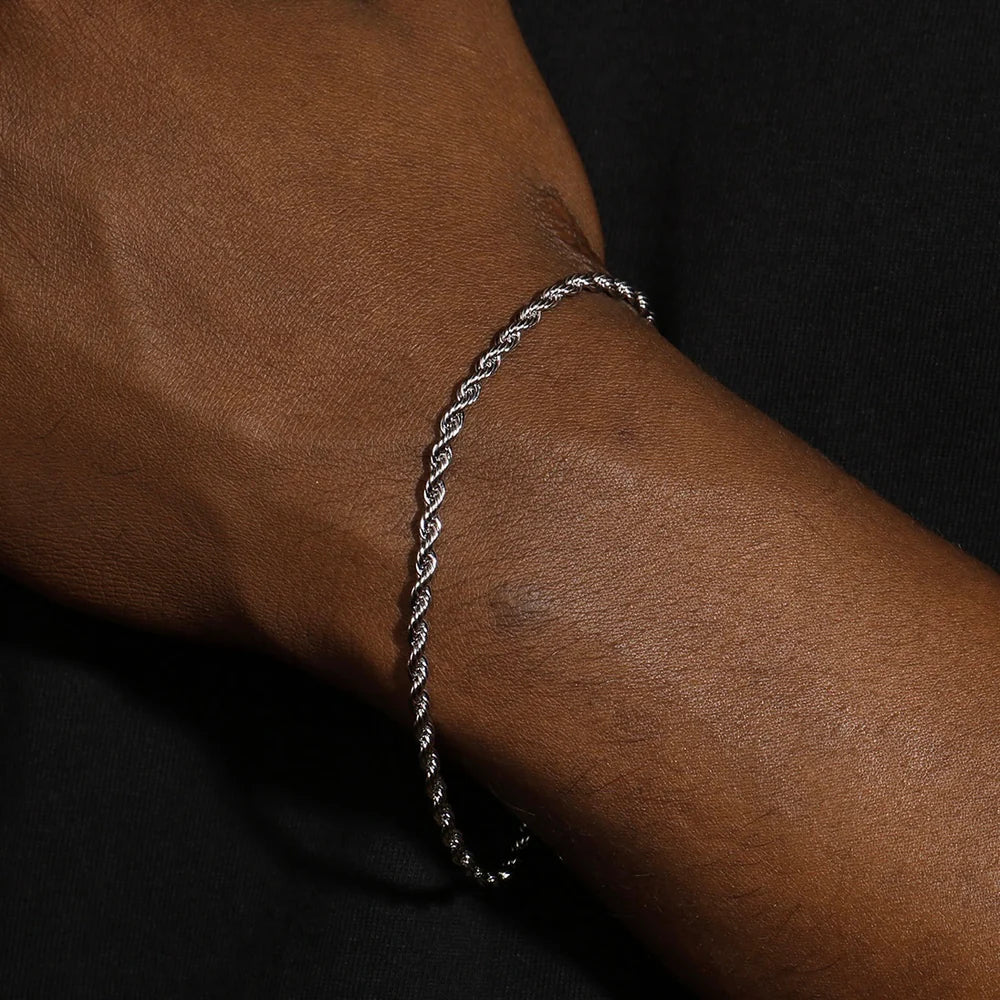3MM ROPE CHAIN & BRACELET SET – Lobosjewelry