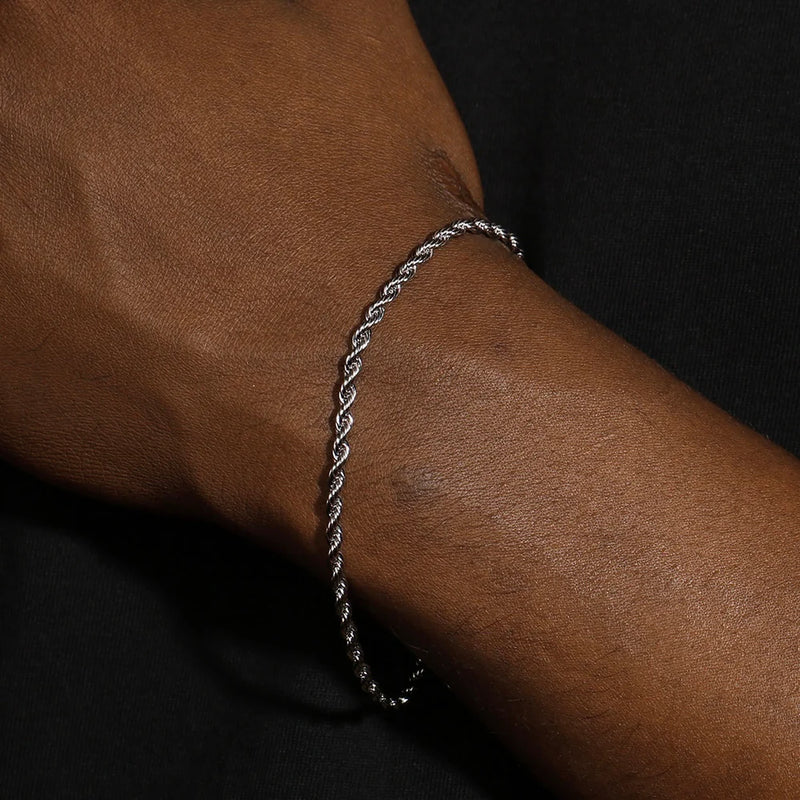 3MM ROPE CHAIN & BRACELET SET