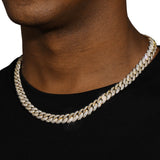 10MM ICED CUBAN LINK CHAIN - GOLD PLATED
