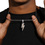 LIGHTNING PENDANT - SILVER PLATED