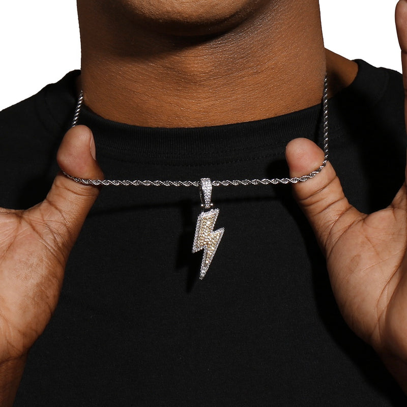 LIGHTNING PENDANT - SILVER PLATED