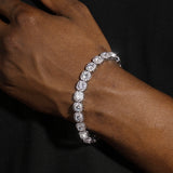10MM CLUSTERED TENNIS CHAIN & BRACELET SET