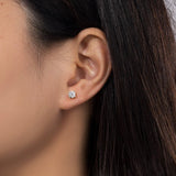 MOISSANITE DIAMOND STUDS- 925 SILVER - VVS1