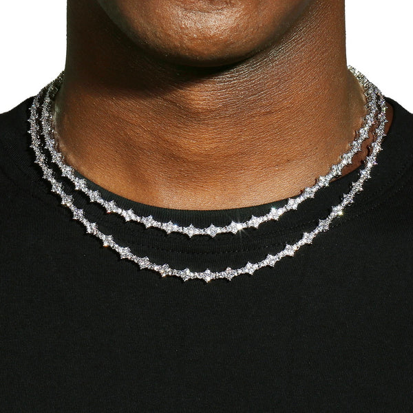 3MM HONEYCOMB CHAIN – SILVER PLATED