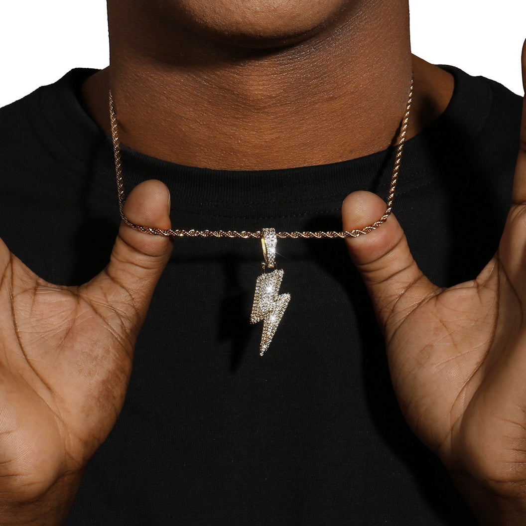LIGHTNING PENDANT - GOLD PLATED