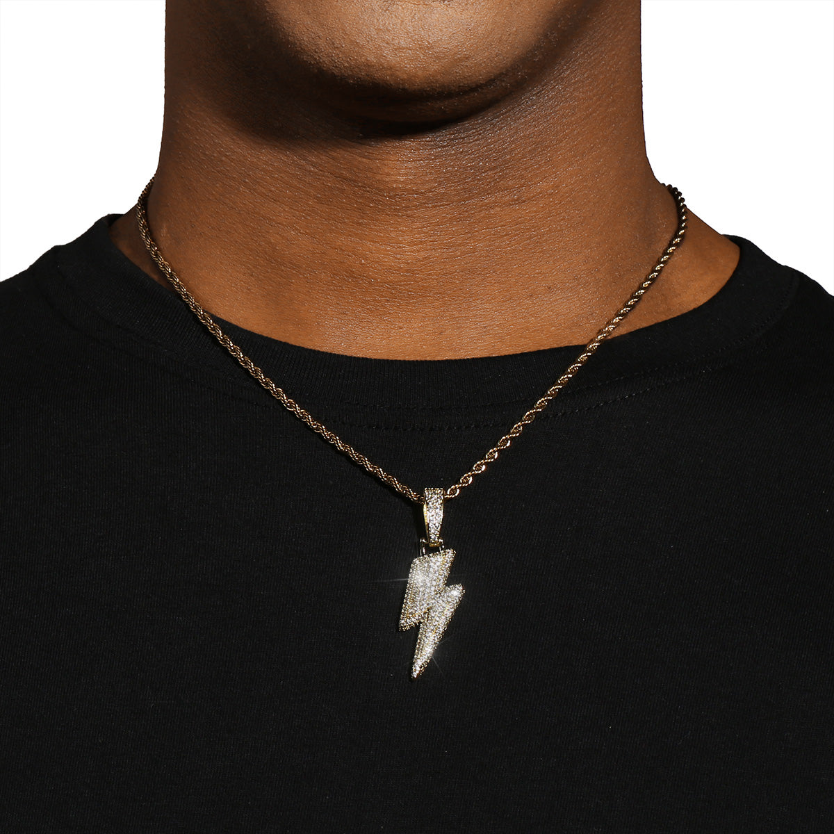LIGHTNING PENDANT - GOLD PLATED