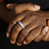 BAGUETTE RING - SILVER PLATED
