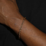 5MM ROPE CHAIN & BRACELET SET - GOLD