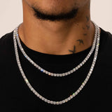 5MM TENNIS CHAIN - SILVER PLATED