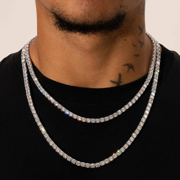 5MM TENNIS CHAIN - SILVER PLATED