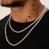 5MM TENNIS CHAIN - SILVER PLATED