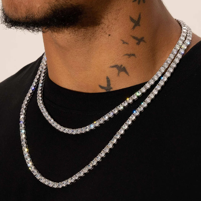 5MM TENNIS CHAIN - SILVER PLATED