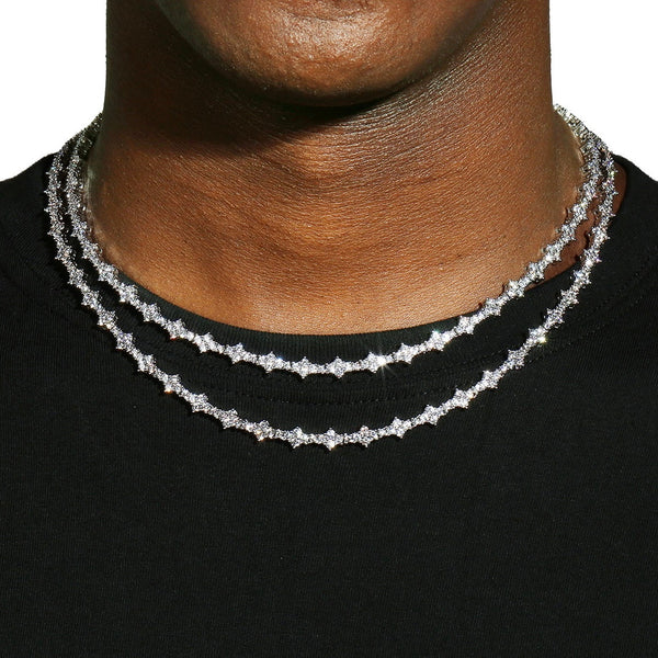 MOISSANITE HONEYCOMB CHAIN - 925 SILVER - VVS1