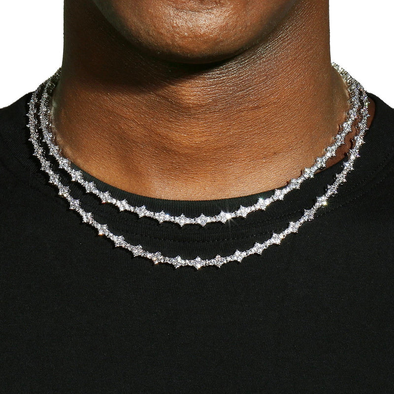 MOISSANITE HONEYCOMB CHAIN - 925 SILVER - VVS1