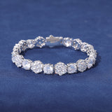 MOISSANITE DIAMOND FROST TENNIS BRACELET - 925 SILVER - VVS1