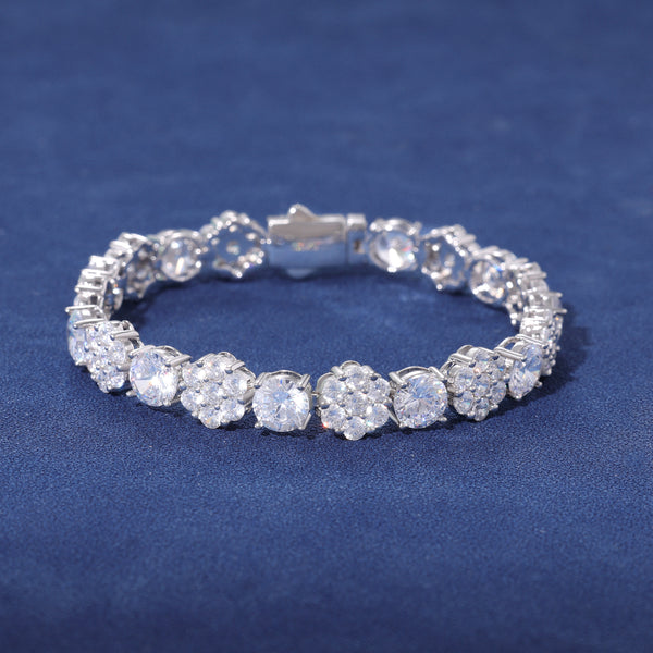 MOISSANITE DIAMOND FROST TENNIS BRACELET - 925 SILVER - VVS1