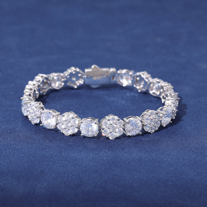 MOISSANITE DIAMOND FROST TENNIS BRACELET - 925 SILVER - VVS1