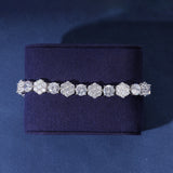 MOISSANITE DIAMOND FROST TENNIS BRACELET - 925 SILVER - VVS1