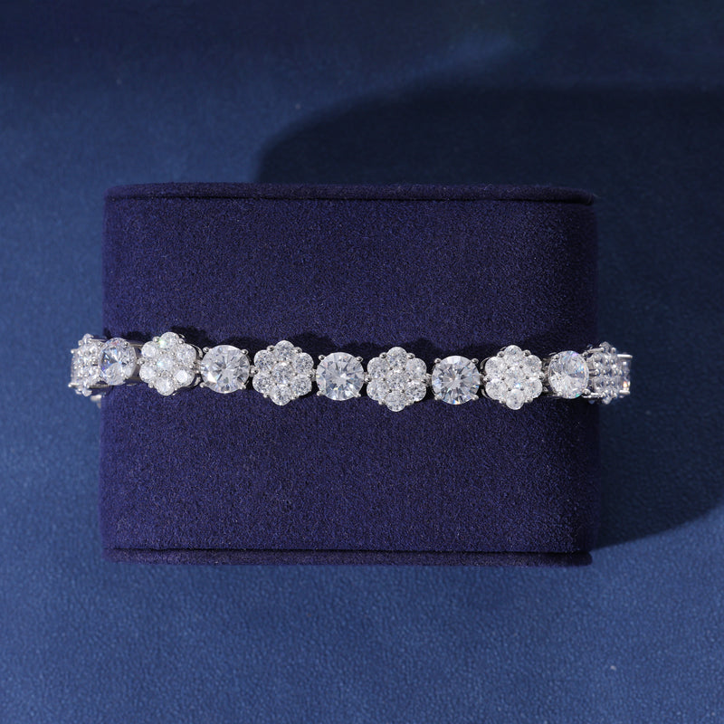 MOISSANITE DIAMOND FROST TENNIS BRACELET - 925 SILVER - VVS1