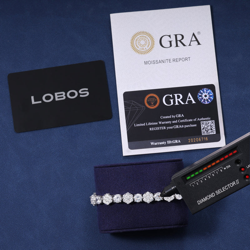 MOISSANITE DIAMOND FROST TENNIS BRACELET - 925 SILVER - VVS1