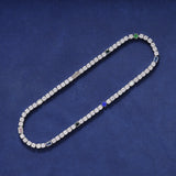 MULTICOLOR DIAMOND TENNIS CHAIN – SILVER PLATED