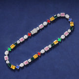 10MM GEMSTONE CHAIN – SILVER PLATED