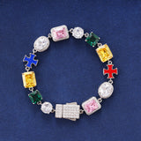 10MM GEMSTONE BRACELET – SILVER PLATED