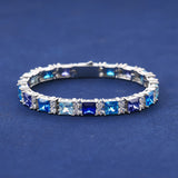 OCEAN BLUE BRACELET - SILVER PLATED
